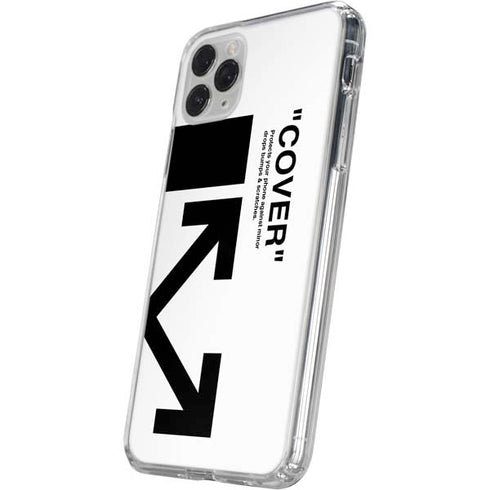 Black and White Arrows iPhone 11 Pro Clear Case