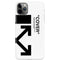 Black and White Arrows iPhone 11 Pro Max Lite Case