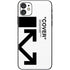 Black and White Arrows iPhone 11 Skin