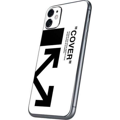 Black and White Arrows iPhone 11 Skin