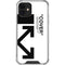 Black and White Arrows iPhone 12 Clear Case
