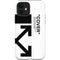 Black and White Arrows iPhone 12 Impact Case