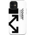Black and White Arrows iPhone 12 Impact Case