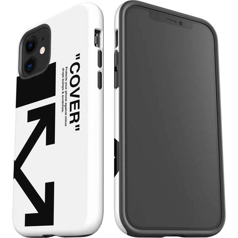 Black and White Arrows iPhone 12 Impact Case