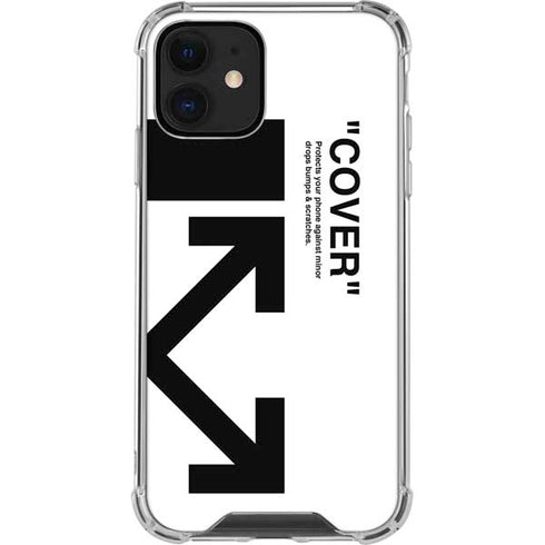Black and White Arrows iPhone 12 Mini Clear Case