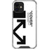 Black and White Arrows iPhone 12 Mini Clear Case