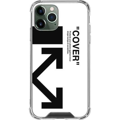 Black and White Arrows iPhone 12 Pro Clear Case