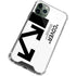 Black and White Arrows iPhone 12 Pro Clear Case