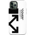 Black and White Arrows iPhone 12 Pro Max Impact Case