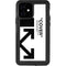 Black and White Arrows iPhone 12 Waterproof Case