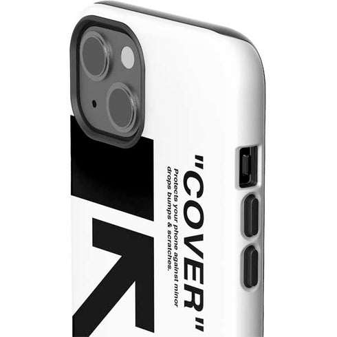 Black and White Arrows iPhone 15 Plus Impact Case