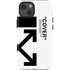 Black and White Arrows iPhone 15 Impact Case