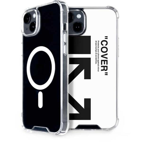 Black and White Arrows iPhone 14 MagSafe Case