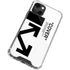 Black and White Arrows iPhone 14 Plus Clear Case