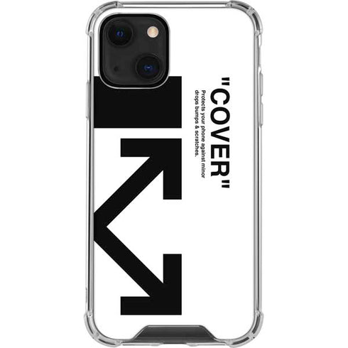 Black and White Arrows iPhone 14 Plus Clear Case