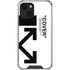 Black and White Arrows iPhone 14 Plus Clear Case