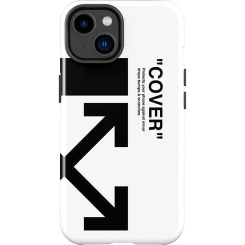 Black and White Arrows iPhone 14 Plus Impact Case