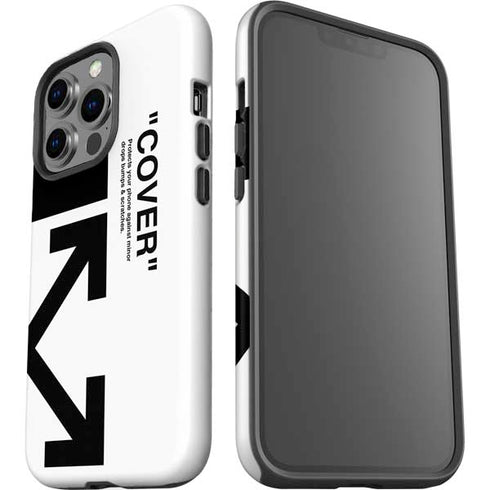 Black and White Arrows iPhone 15 Pro Impact Case
