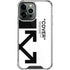 Black and White Arrows iPhone 15 Pro Max Clear Case