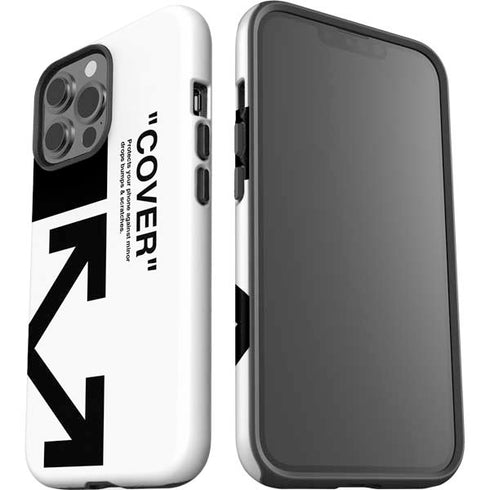 Black and White Arrows iPhone 15 Pro Max Impact Case