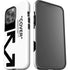 Black and White Arrows iPhone 15 Pro Max Impact Case