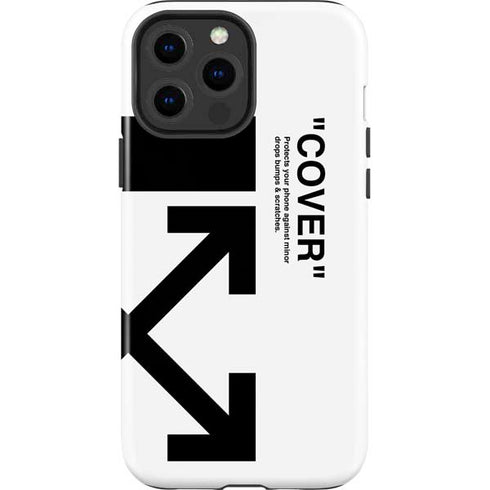 Black and White Arrows iPhone 15 Pro Max Impact Case