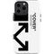 Black and White Arrows iPhone 15 Pro Max Impact Case