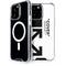 Black and White Arrows iPhone 15 Pro Max MagSafe Case