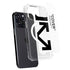 Black and White Arrows iPhone 15 Pro Max MagSafe Case