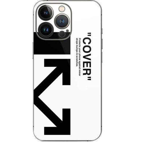 Black and White Arrows iPhone 14 Pro Skin