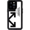 Black and White Arrows iPhone 14 Pro Waterproof Case