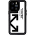 Black and White Arrows iPhone 14 Pro Waterproof Case