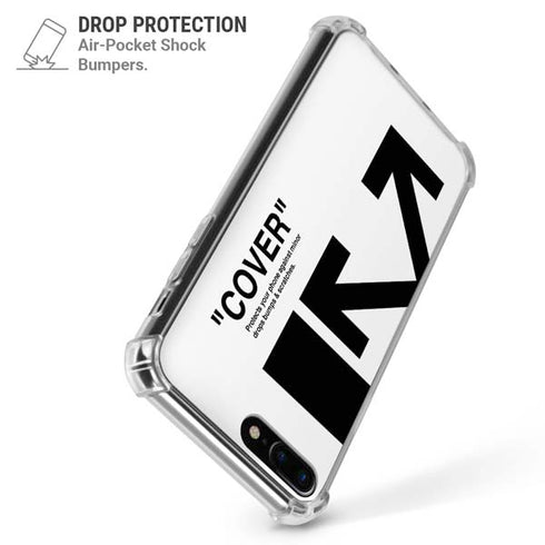 Black and White Arrows iPhone 7/8 Plus Clear Case