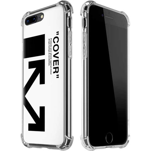 Black and White Arrows iPhone 7/8 Plus Clear Case