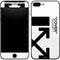 Black and White Arrows iPhone 8 Plus Skin