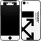 Black and White Arrows iPhone 8 Skin