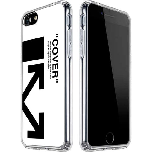 Black and White Arrows iPhone SE (2nd & 3rd Gen) Clear Case