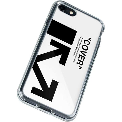 Black and White Arrows iPhone SE (2nd & 3rd Gen) Clear Case