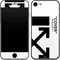 Black and White Arrows iPhone SE (2nd & 3rd Gen) Skin
