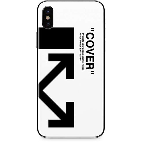 Black and White Arrows iPhone X Skin