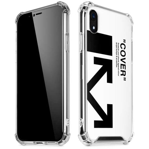 Black and White Arrows iPhone XR Clear Case