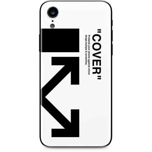 Black and White Arrows iPhone XR Skin