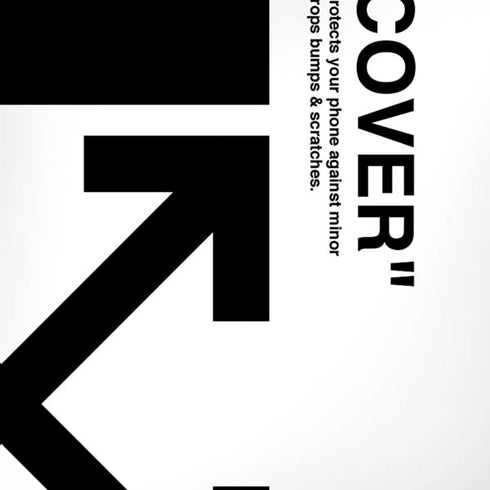 Black and White Arrows iPhone XR Skin