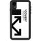 Black and White Arrows iPhone XR Waterproof Case