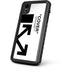 Black and White Arrows iPhone XR Waterproof Case
