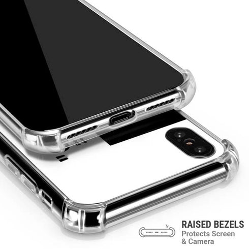 Black and White Arrows iPhone XS Max Clear Case