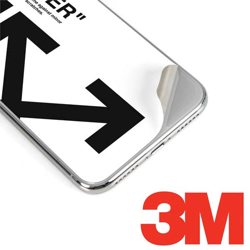 Black and White Arrows iPhone XS Skin