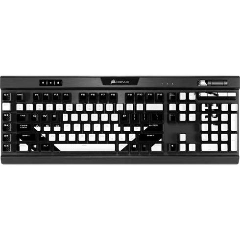 Black and White Arrows K95 RGB PLATINUM Mechanical Gaming Keyboard Skin