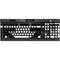Black and White Arrows K95 RGB PLATINUM Mechanical Gaming Keyboard Skin