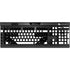 Black and White Arrows K95 RGB PLATINUM Mechanical Gaming Keyboard Skin
